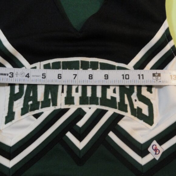 CHEER  HALLOWEEN CHEERLEADER UNIFORM COSTUME TOP -32 / 17 SKIRT -9 / 14 LD 6474 - Picture 8 of 16